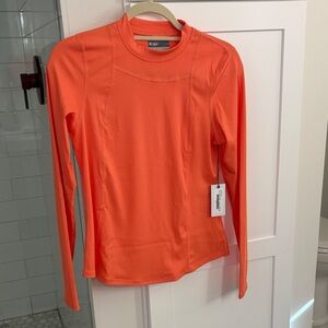 Lija Bright Orange Long Sleeve Top